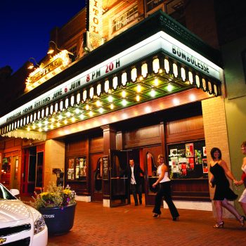 People going to the Capitol Theatre