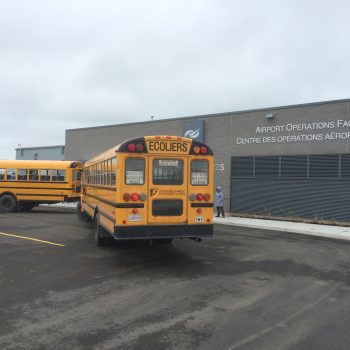 School busses at daycare