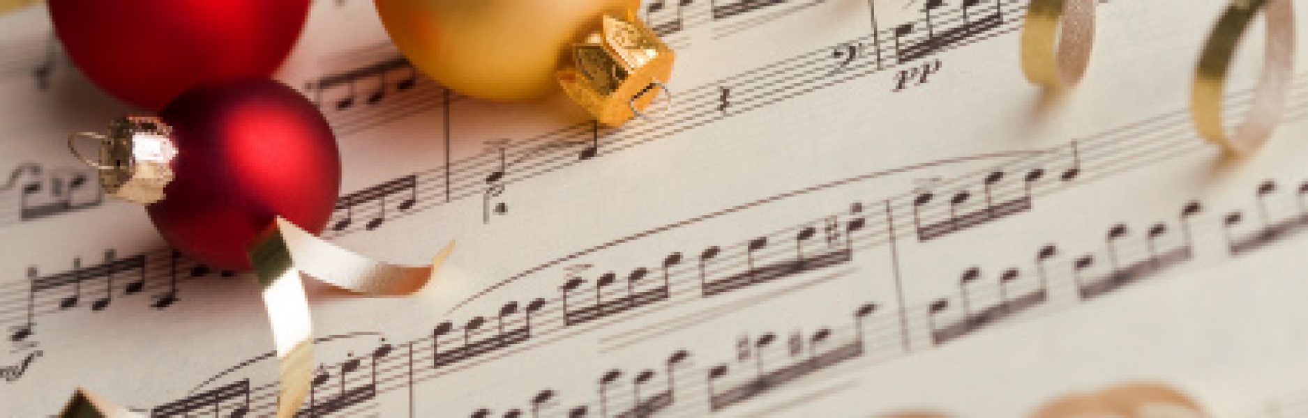 Music Sheets and Holiday Ornaments